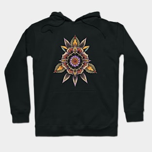 Floral Pattern Tattoo Flash Hoodie